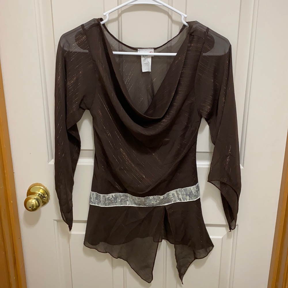 Brown dressy shirt